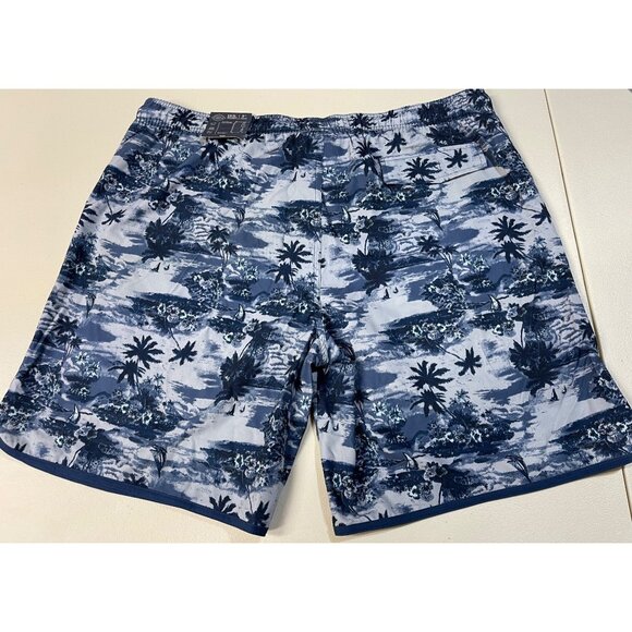 St. John's Bay Mens XXL Swim Shorts  Blue Tropical Print - Picture 2 of 11